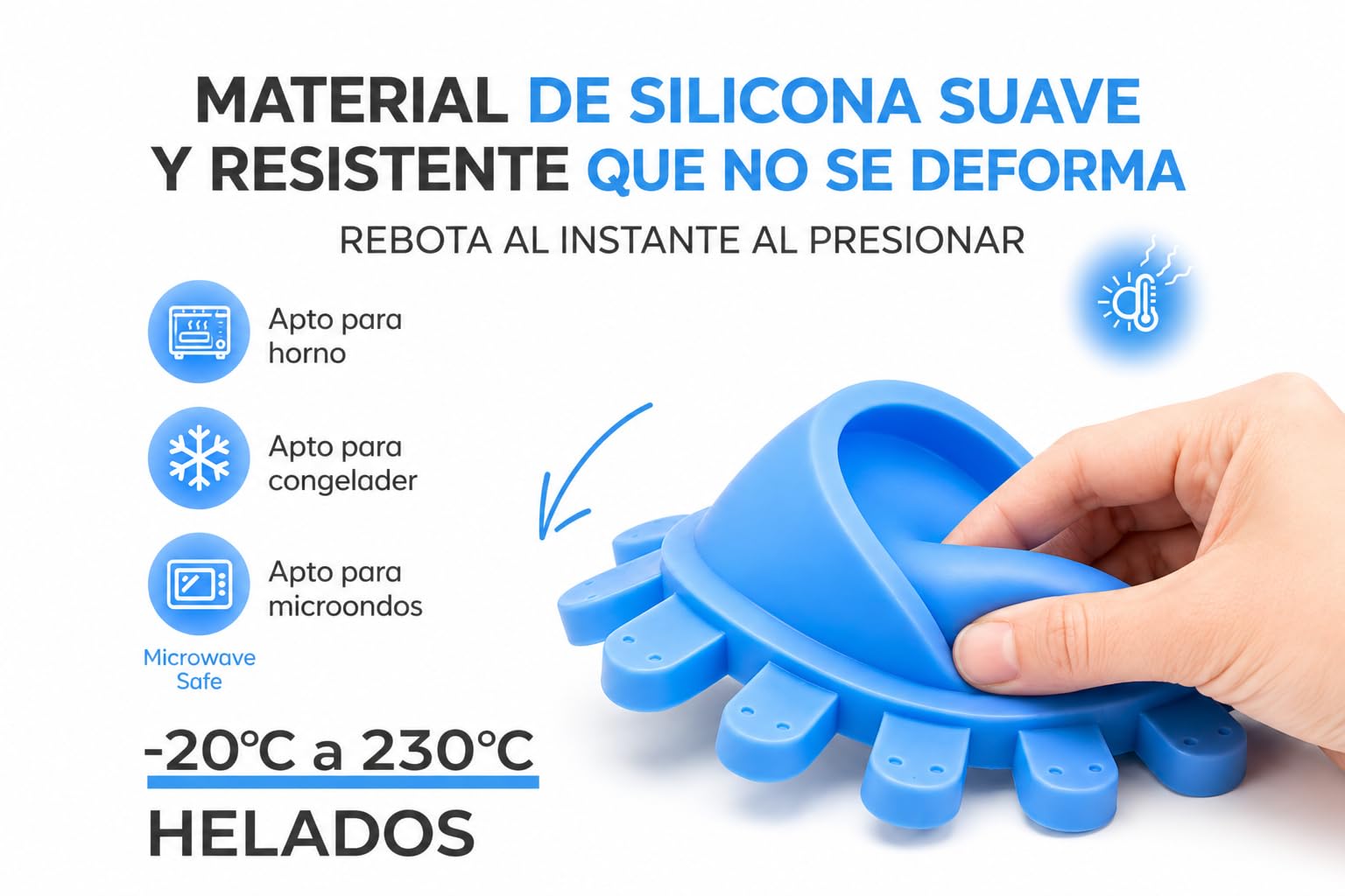 Molde Premium de Silicona para Helados – 8 cavidades para Helados Caseros | Reutilizable | Fácil de Desmoldar y Limpiar | Ideal para Niños | Libre de BPA (Animales) | Incluye Ebook QR con Recetas — view 4