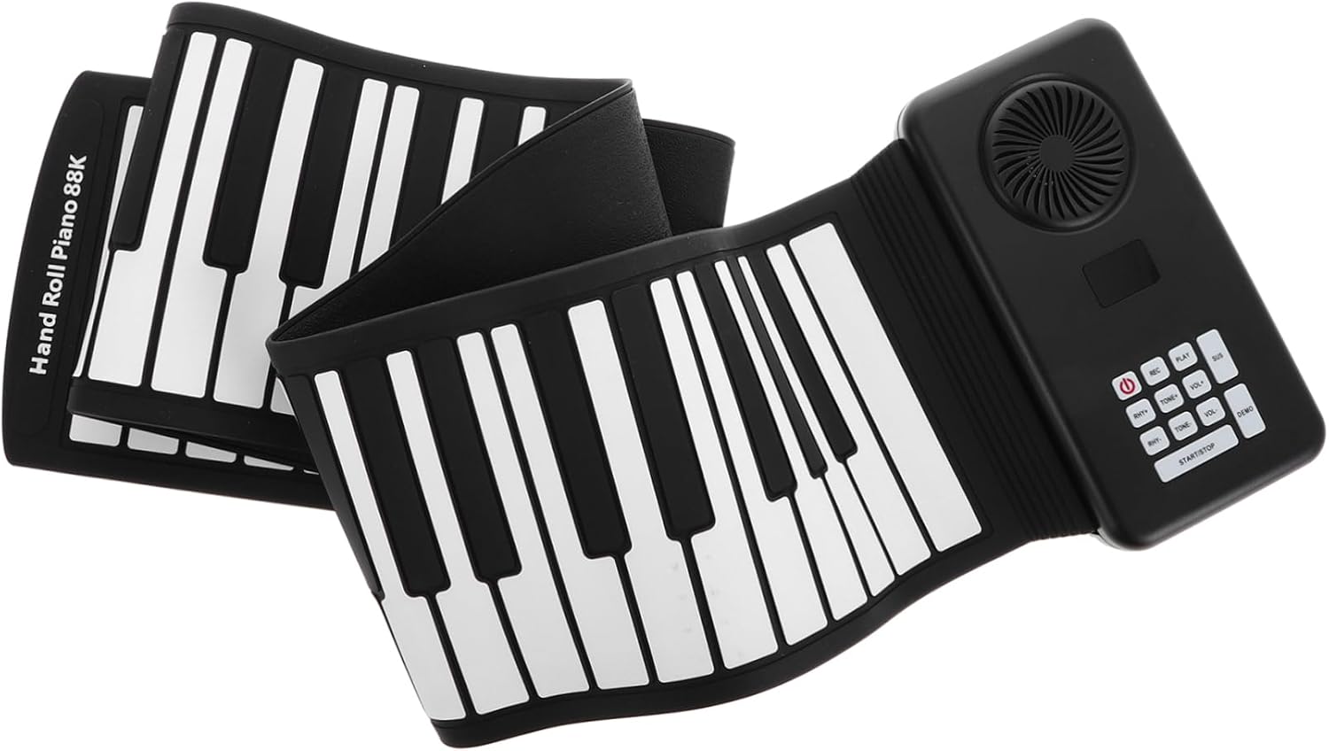 Abaodam Portable Keys Silicone Roll up Piano Speaker Foldable Electronic Keyboard for Beginners and Travel Comfortable and Easy to Clean