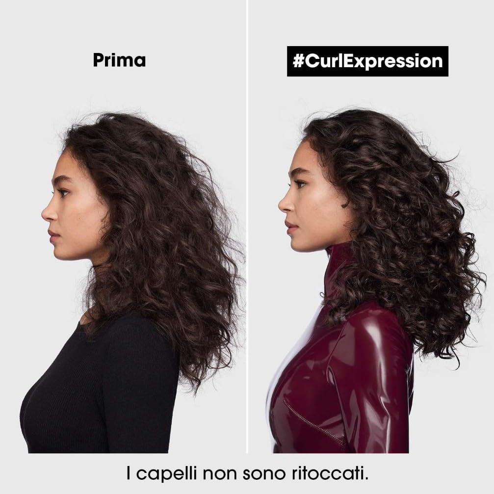L'Oréal Professionnel Paris Crema-in-Mousse, Multi-Beneficio 10-in-1, Per Capelli Ricci e Voluminosi, Arricchita con Glicerina, Urea H e Semi di Ibisco, Serie Expert Curl Expression, 250 ml