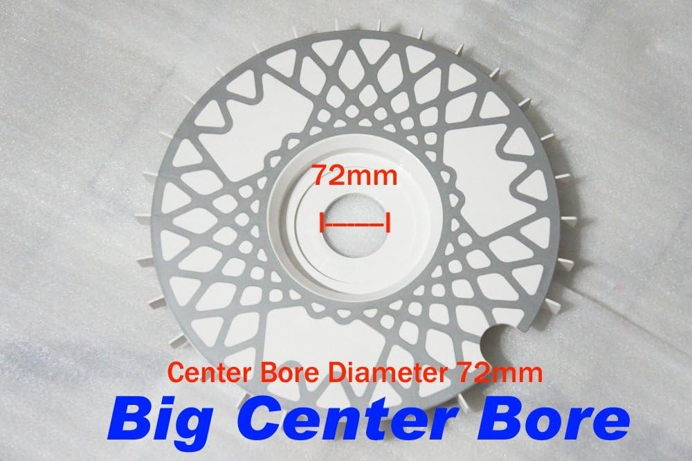 BBS RS turbofan replicas turbo fans Bremsenlüfter Wheel Fans Turbolüfter Lüfterräder White Big Center Bore (72mm, White)