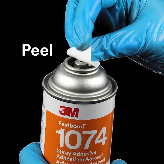 Image of 3M Fastbond Water-Base Multipurpose Adhesive 1077, Low VOC, Net Wt 8.2 oz | Neutral, 1 Can, Bonds Cardboard, Cork, Fiberglass Insulation, Wood
