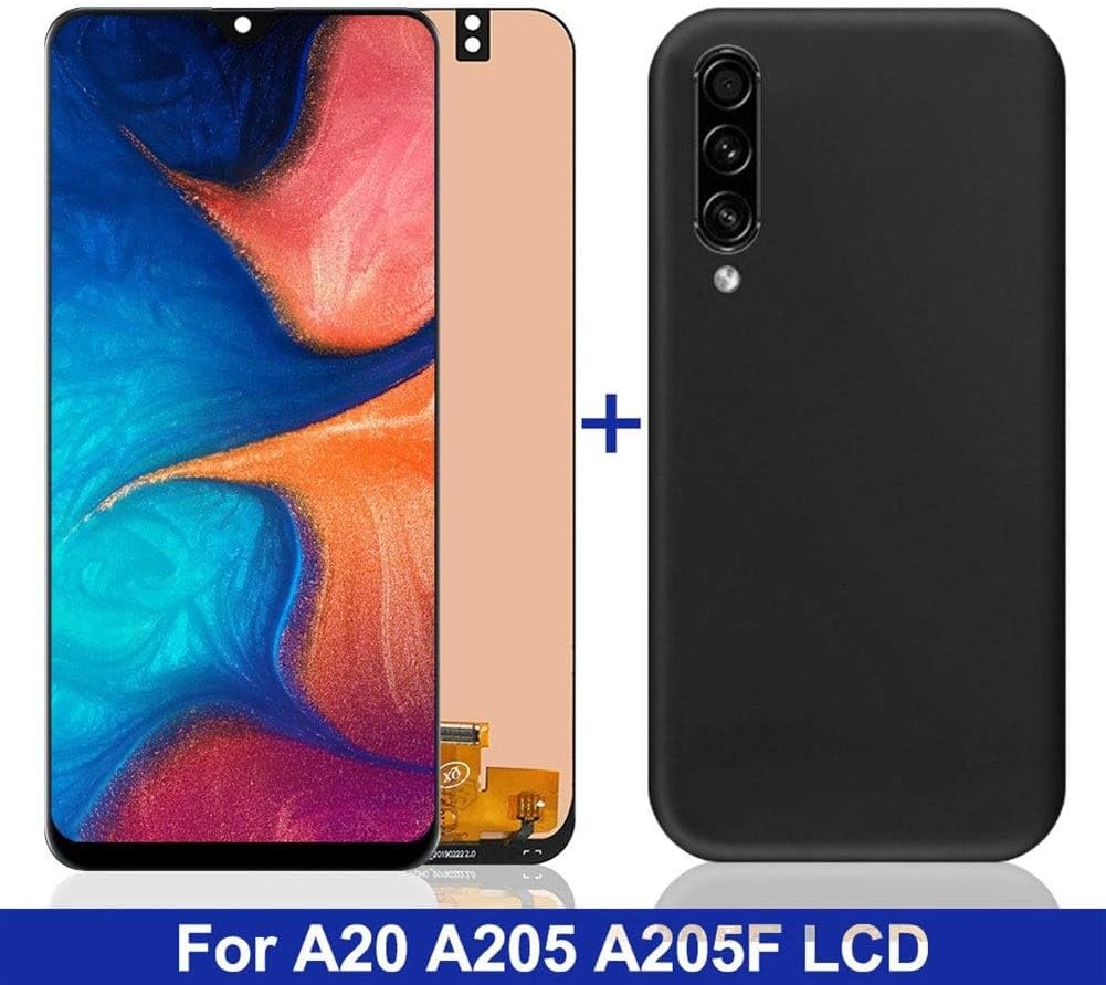 液晶画面 6.4 '' サムスンA20 A205 SM-A205F A205FN表示液晶画面用LCDフィットA205