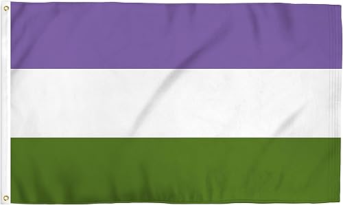 Miniatura 1 de Bandera de genderqueer 3x 5ft Poly