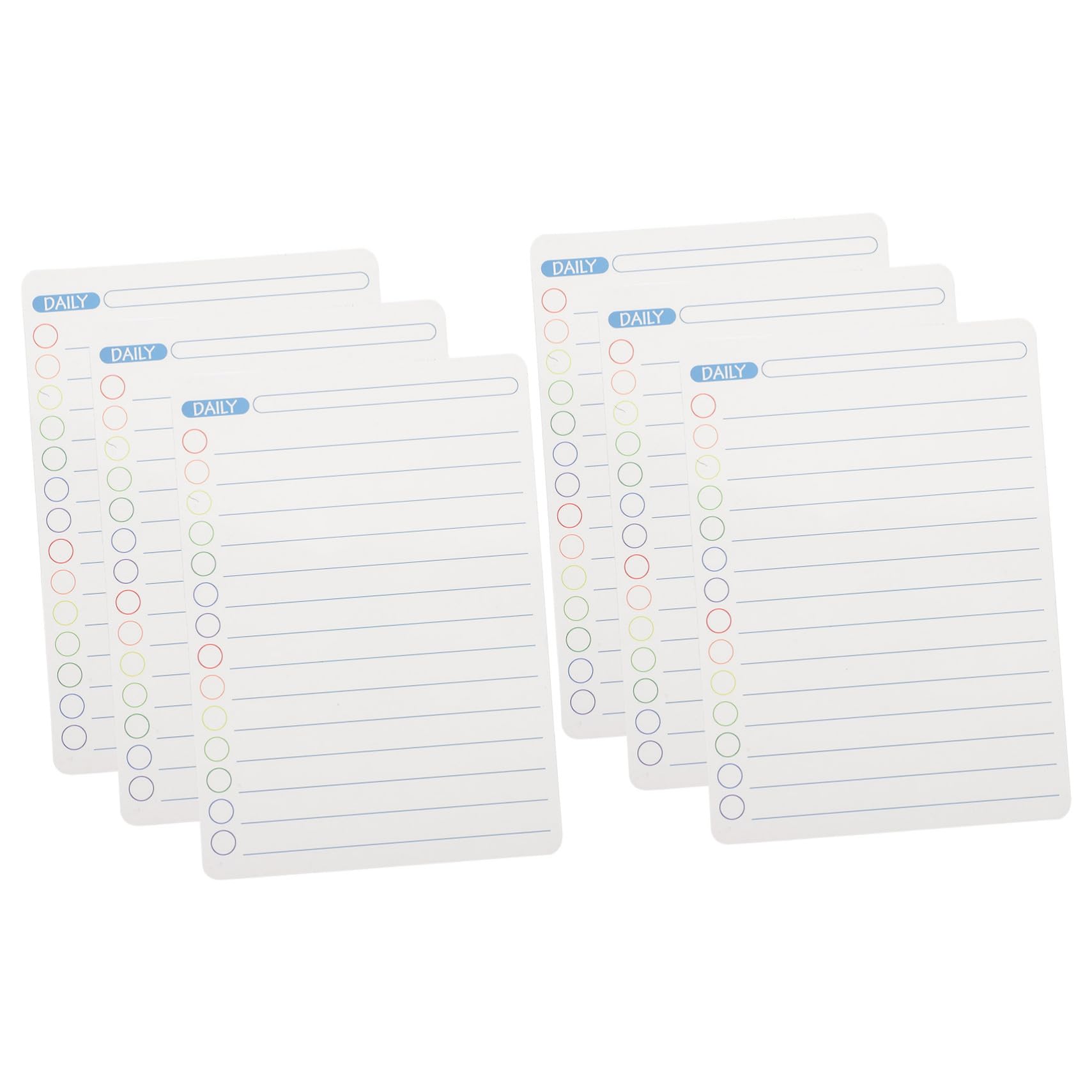 Operitacx 18 Piezas Horario Diario Planificador Reutilizable Pizarra Magnética De Borrado En Seco Calendario Magnético Para Nevera Tablero Planificador De Horarios Magnético