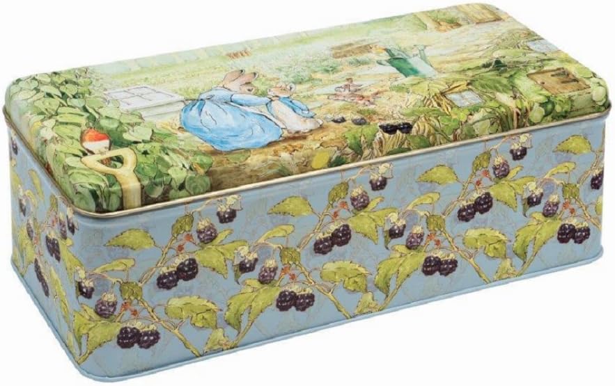 Beatrix Potter Peter Rabbit Long Deep Rectangular Storage Tin