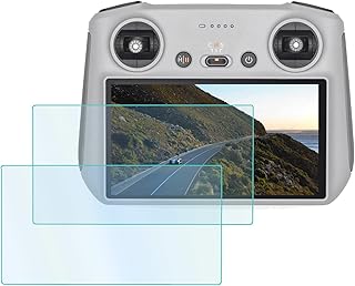 Mini 3/Mini3 Pro Screen Protector for DJI Mavic Mini 3 Pro RC Remote Controller Accessories, Pack of 2 Sets Tempered Glass Protective Film RC Quadcopter Accessories