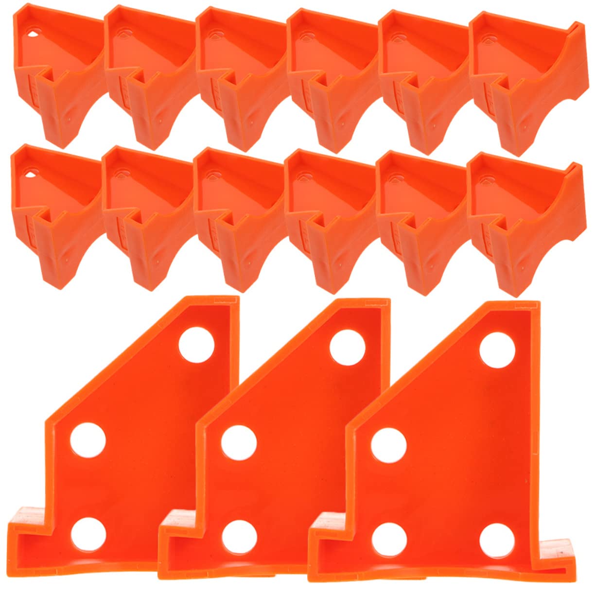 SHINEOFI 30 Espaciadores de Suelo de Plástico Naranja para Pisos de Madera Dura y Laminados, Fáciles de Llevar y Quitar para Instalación de Suelo