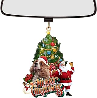 犬のクリスマスツリークリスマスツリーオーナメントオーナメント 平面 動物 ウォールデコ ファームハウス ペンダント
