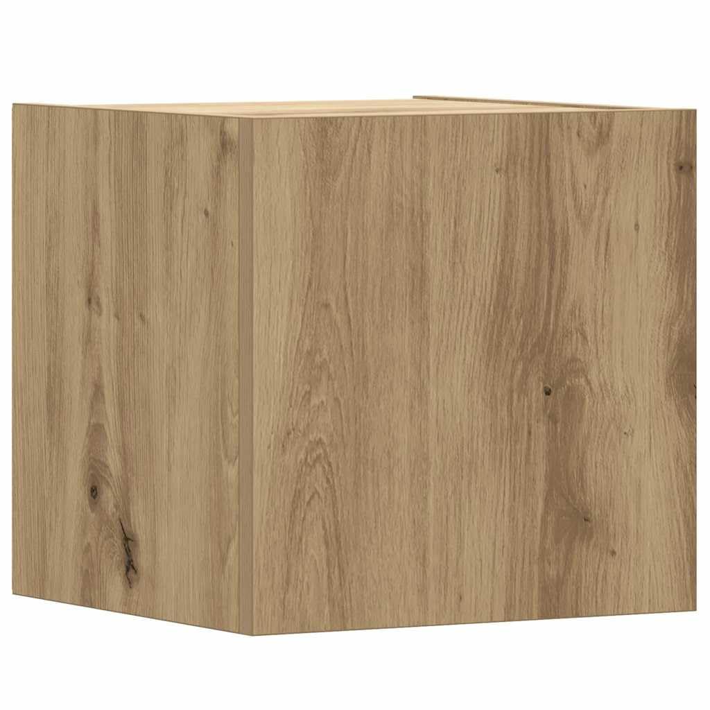 Lot de 6 meubles TV muraux en chêne artisanal