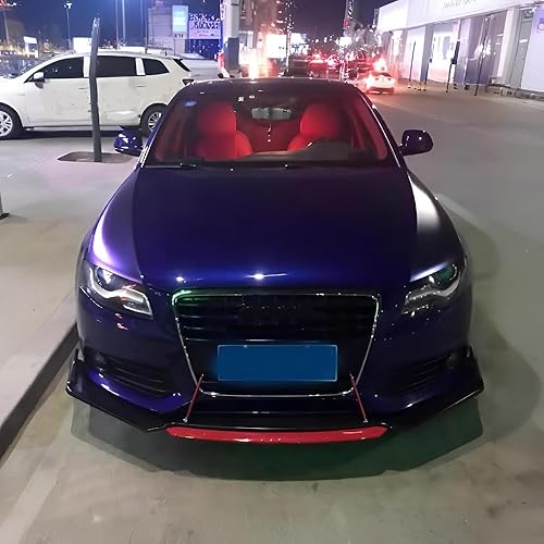 Miniatura 7 de DREAMIZER Kit universal de cuerpo difusor de alerón para parachoques delantero con varilla divisora compatible con Toyota Honda Accord Civic Nissan