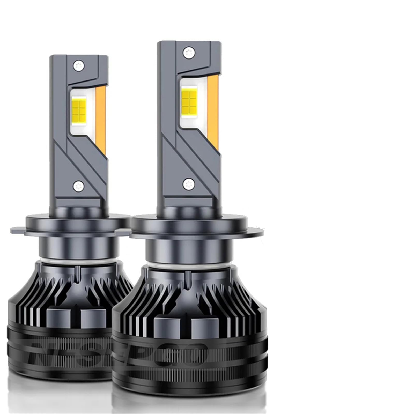 Lampadine per Fari A LED, Fari A LED Luminosi da 20000 Lumen, Kit di Conversione Fari A LED Bianco Freddo 6000K IP68 Impermeabile, Installazione Rapida, Confezione da 2,H4