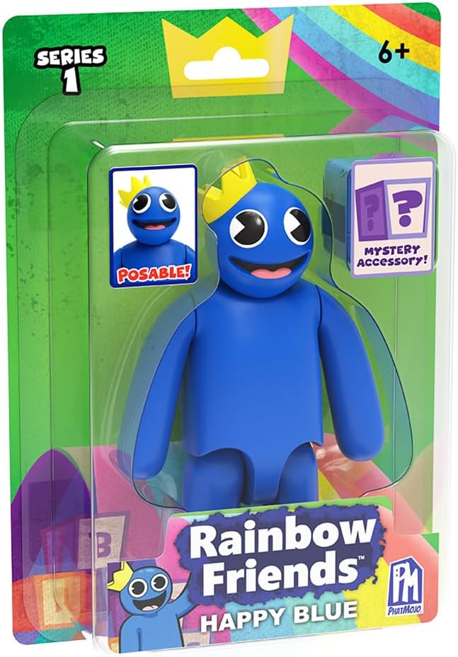 – Happy Blue Action Figure (5″ Tall Posable Figure, Series 1) – Happy Blue Action Figure (5″ Tall Posable Figure, Series 1)