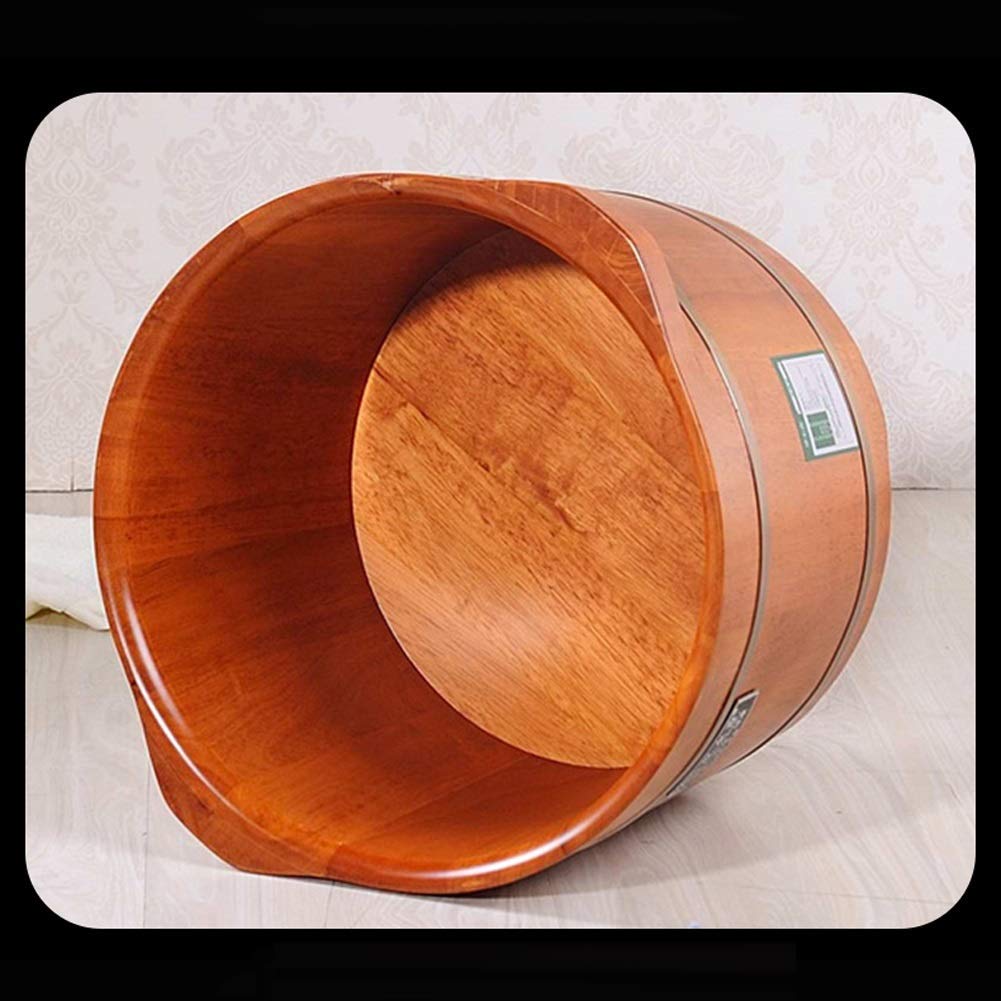 Hölzernes Fußbecken, Massivholz-Fußwanne, Fuß-Spa-Maschinen-Füße-Badewanne, Beruhigen Sie müde Füße (Color : Wood Color)
