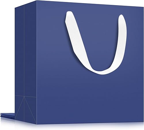 Miniatura 43 de EUSOAR Bolsas grandes de papel de papel para regalo, 12 bolsas de papel kraft de 12.5 x 4.5 x 11 pulgadas con asas a granel, para venta al por