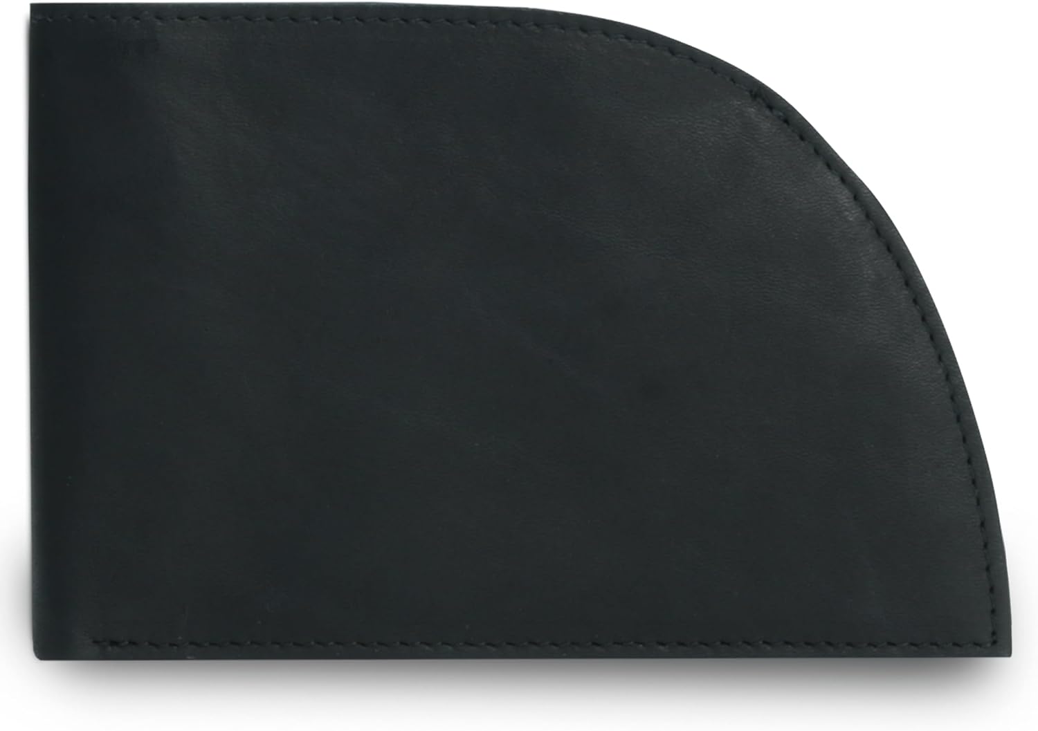 ROGUE WALLET Genuine Leather Wallets for Men – Minimalist, Classic Curved Slim Front Pocket w/ 3 Card Slots, Plastic ID Card Slot & Full Billfold Section – Gift for Men (Black)