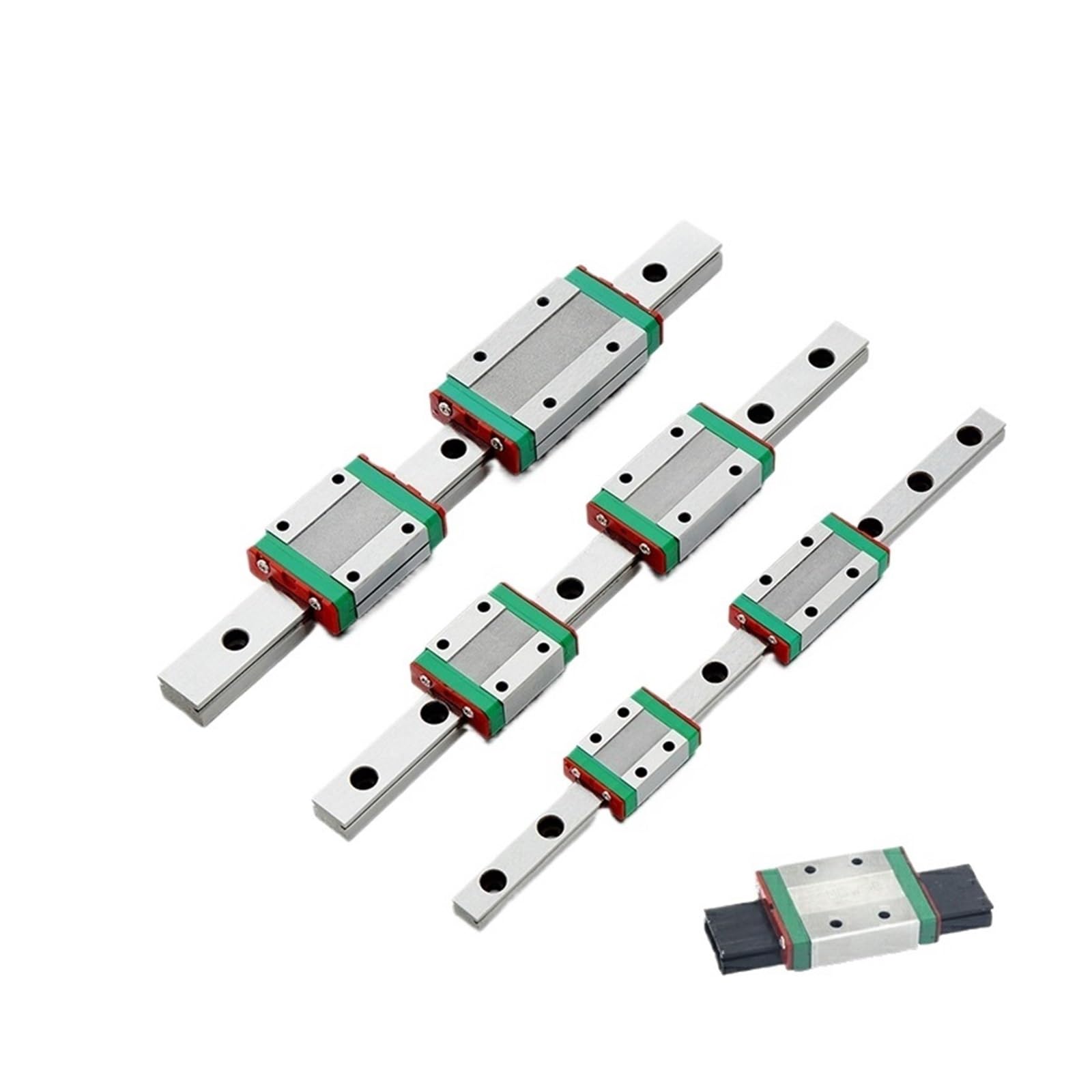 Prowadnica liniowa MGN12 MGN9 MGN15 MGN7 CNC części drukarki 3D miniaturowa prowadnica liniowa wózek przesuwny konfigurowalny dowolny legth(MGN7C, 350mm)