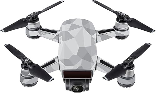 MightySkins - Pegatina para piel (compatible con DJI, 100 unidades), color negro), DJSP-Gray Polygon