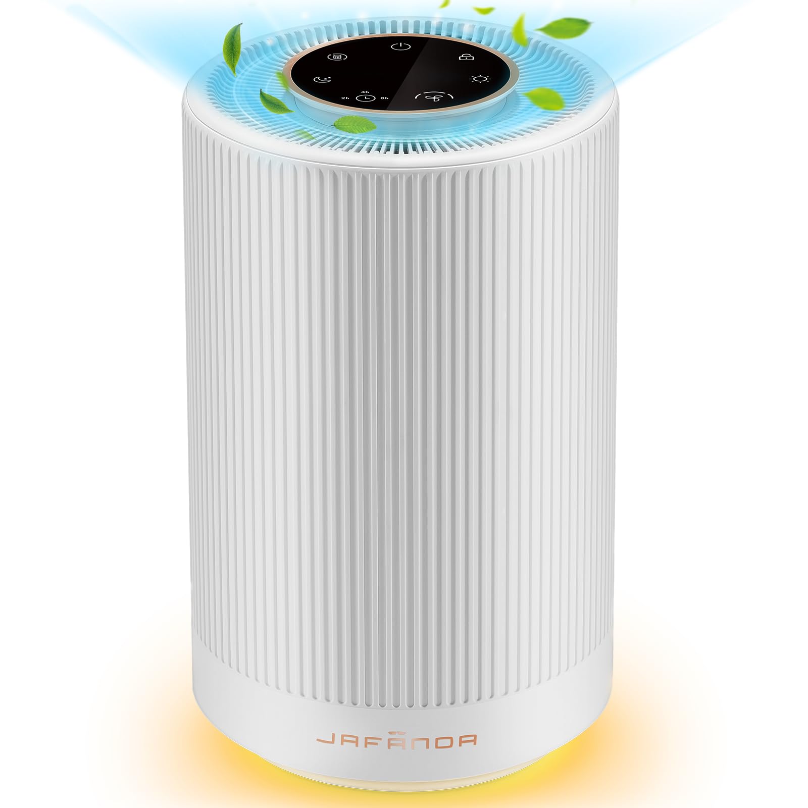 Jafanda Air Purifiers for Home bedroom,H13 True HEPA Coverage 450 sqft,23 dB Air cleaner with Brushless Motor,Effectively Remove Pollen Dust and Odor to Prevent Seasonal Air Diseases,Night Light