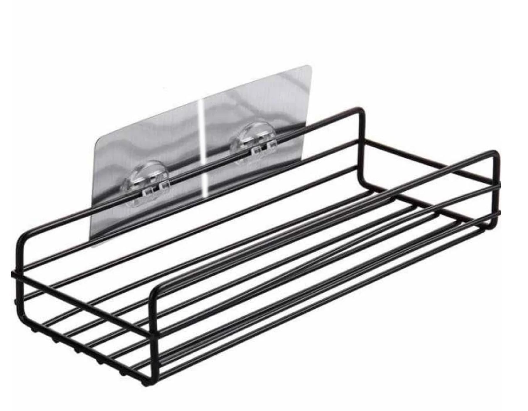 Mopslik Self Adhesive Bathroom Shelf for Wall/Shelf Organizer/Kitchen Shelf with Magic Stickers (Pack of 1) (B0DDBTYKR7) Amazon Price History, Amazon Price Tracker