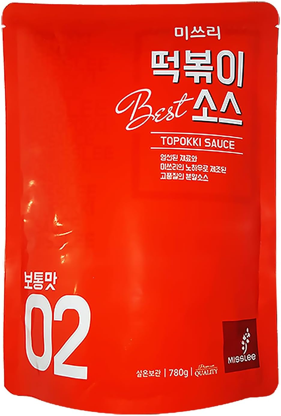 MISSLEE Tteokbokki Sauce Mix (1 Pack, 30 Servings), Level 2 