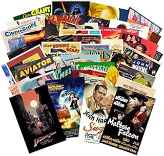 BigVivi 50Pcs Retro Movie Wall Collage Kit, Art Posters Indie Room Decor, Aesthetic Picture for Wall Decoration, Dorm Photo Display for VSCO Girls Boys, Aesthetic Photo Decor for Movie Lovers