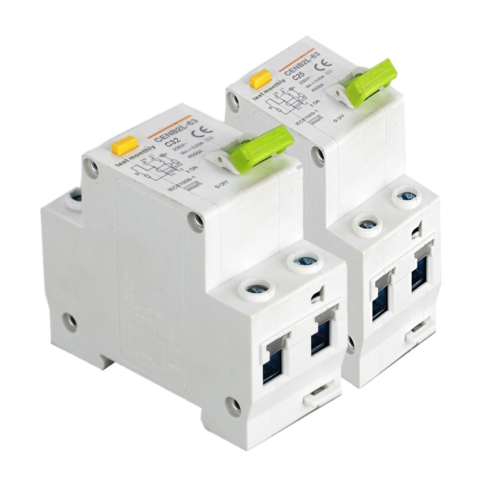 interruttore elettrico, Interruttore automatico DPNL 1P+N mini 6A 10A 16A 20A 25A 32A 40A 50A 63A 230V 50HZ/60HZ(32A)
