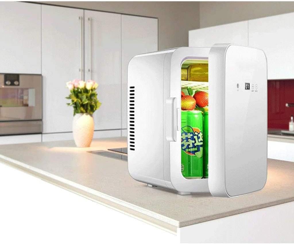 GeRRiT Car Refrigerator, 8L Car Refrigerator, Heater and Cooler 2 Modes, Car Cooler Double Voltage 12V DC 220V AC