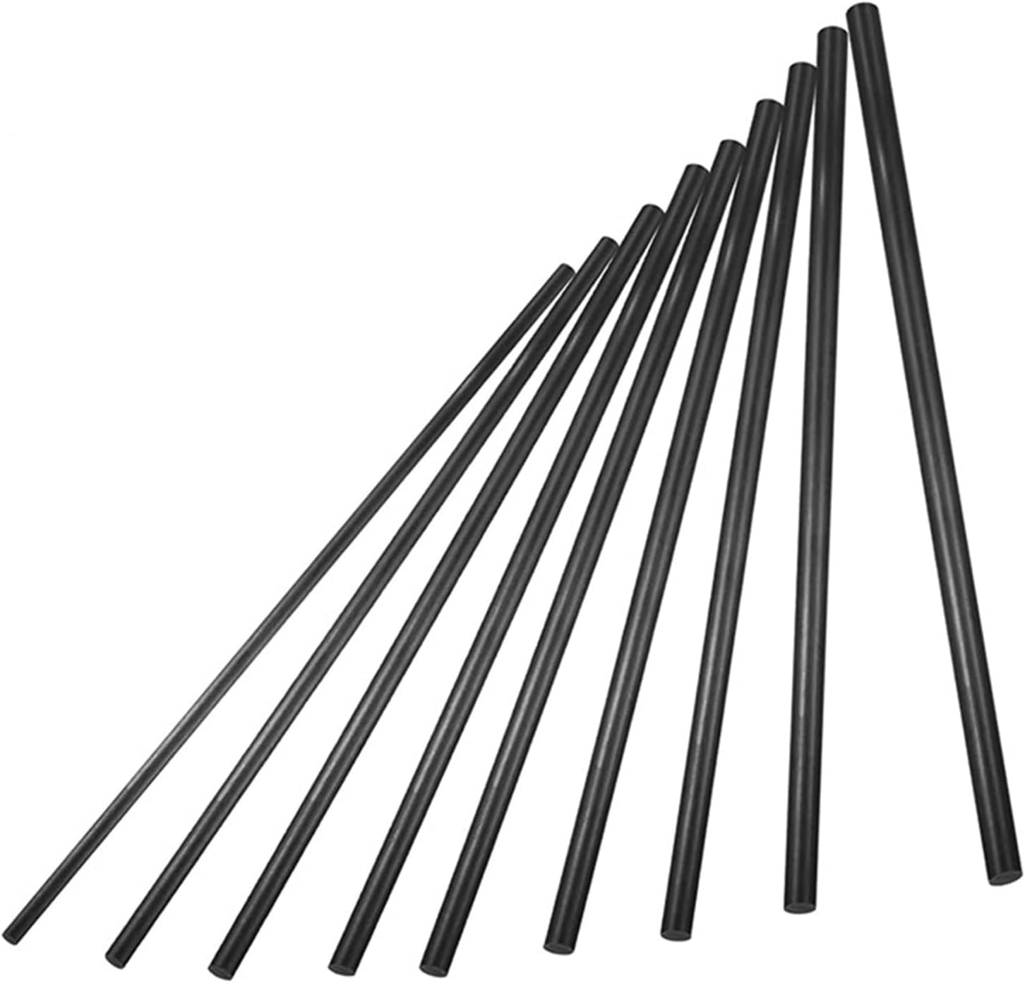 Tige en fibre de carbone ronde de 500 mm pour modélisme et cerf-volant