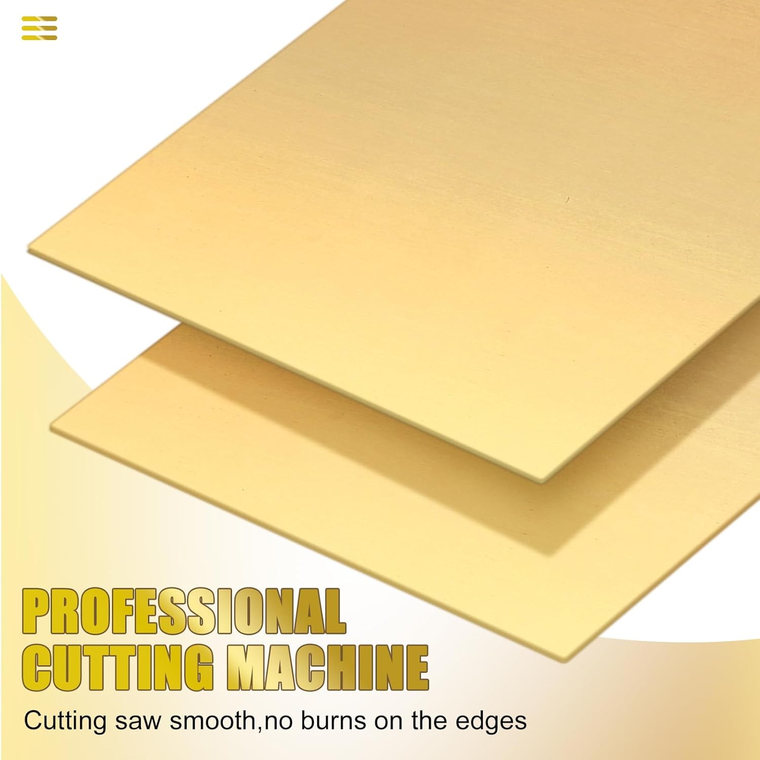 4 Pieces Brass Sheet 6" x 12" x 0.025", 22 Gauge(0.6mm) Thickness Brass Plates Double Sided Film Attached Metal Shims Thin Metal Sheets for Crafts DIY Decoration Hobbies