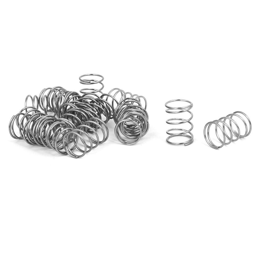 Aexit 1mmx14mmx20mm 304 Springs Stainless Steel Compression Springs Silver Compression Springs Tone 20pcs