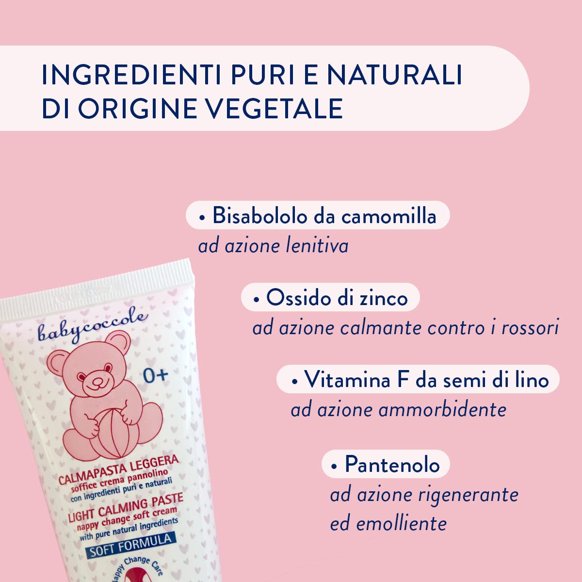Babycoccole Calma Pasta Leggera Ossido di Zinco 10% Crema Cambio Pannolino 3x75 ml