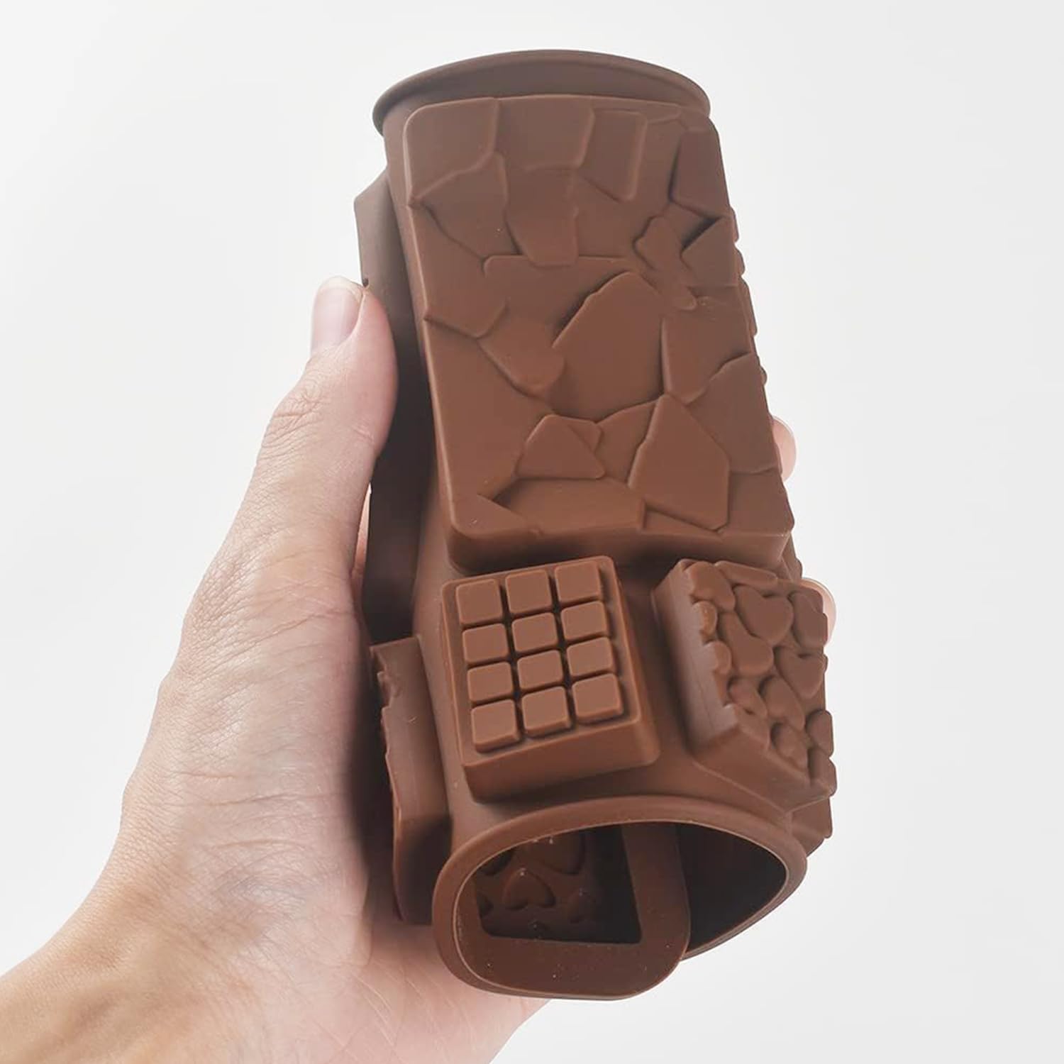 Moule à Chocolat En Silicone 18 Cavités Forme Bordelaise - Antiadhésif, Résistant -40°C à 230°C - Pour Desserts, Glaçons, Bougies - 4