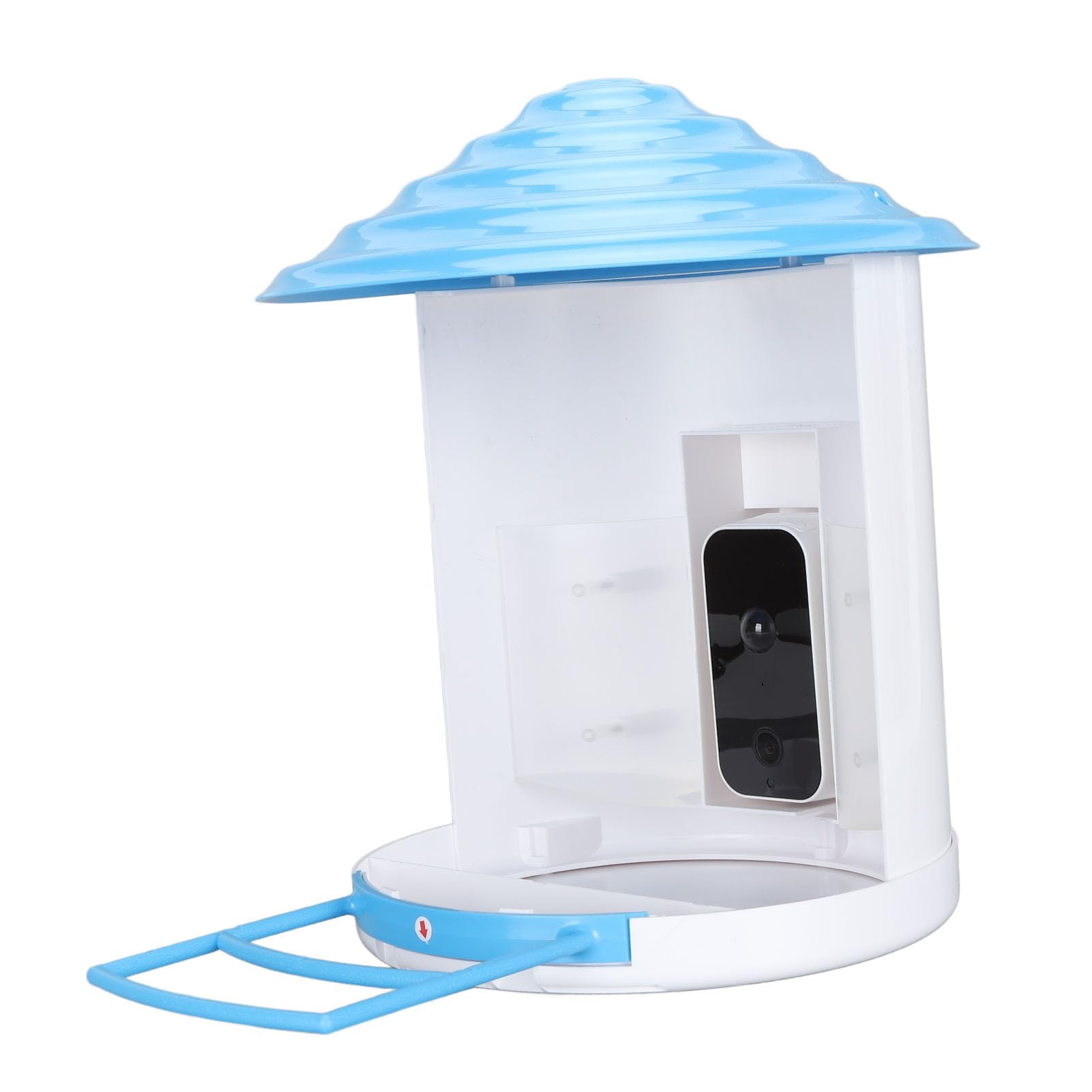 Vogelhaus mit Kamera, Wilde Vogelfutterspender Bird Feeder mit KI Erkennung, 4G LTE Fernbedienung, 1080p Nachtsicht, Bewegungserkennung, Solarbetriebener Wasserdicht (A)