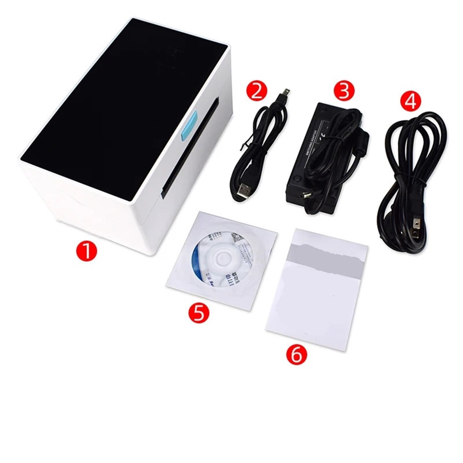 Producent etykiet, 4-calowa Termiczna Drukarka Etykiet Wysyłkowych 9220 USB/Bluetooth Kompatybilna Z Systemami Windows/Mac, Kodami Kreskowymi, do domu, kuchni, biura(9220 USB)