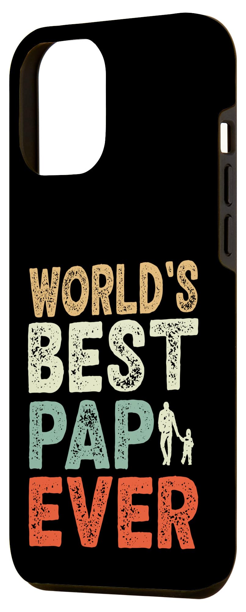 iPhone 13 Pro Max World's Best Pap Ever papaw grandpa Grandkids Vintage Case - Image 2