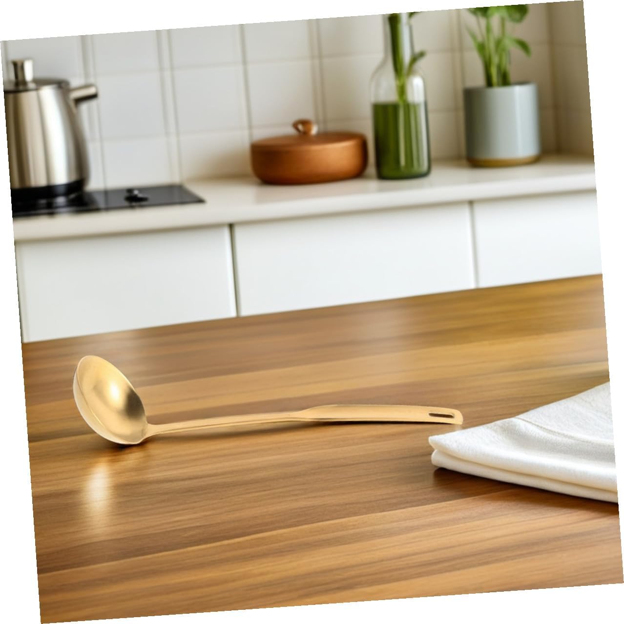 2pcs Stainless Steel Soup Ladle with Thickened Reinforced Design