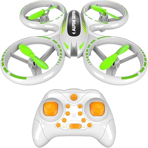 TEMI Mini dron LED UFO para niños dron de control remoto cuadricóptero RC para principiantes 360 giros 3 velocidades hélice de protección completa y