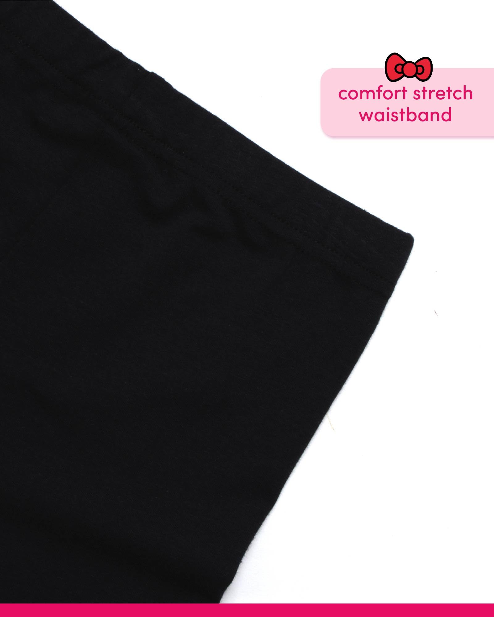 Hello Kitty Conjunto de leggings para niñas, camiseta estampada de 2 piezas y leggings cómodos a juego para niñas (2T-12)