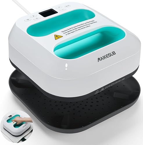 Máquina de Prensa de Calor para Camisetas, Prensa de Calor Portátil 9.6"X9.6", Prensa de Plancha para Sublimación y Máquina de Prensa de Camisetas