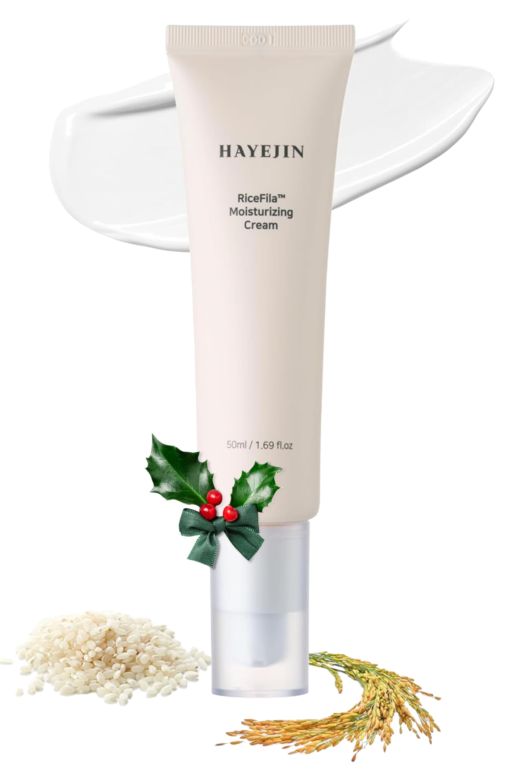 Sponsored Ad - RiceFila Moisturizing Cream - 50HR Hydrating Day and Night Moisturizer Face Cream with Niacinamide, 8 Hyaluronic Acids & 6 Peptides - Lightweight & Layerable Vegan Korean Skincare 1.69 fl oz