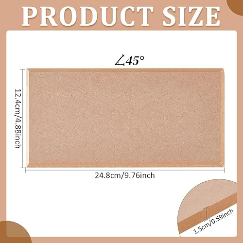 Miniatura 2 de BENECREAT Moldes de cerámica rectangulares para formar placas de cerámica, placa de densidad de 11.7 x 5.9 x 0.59 pulgadas, placa de barro para