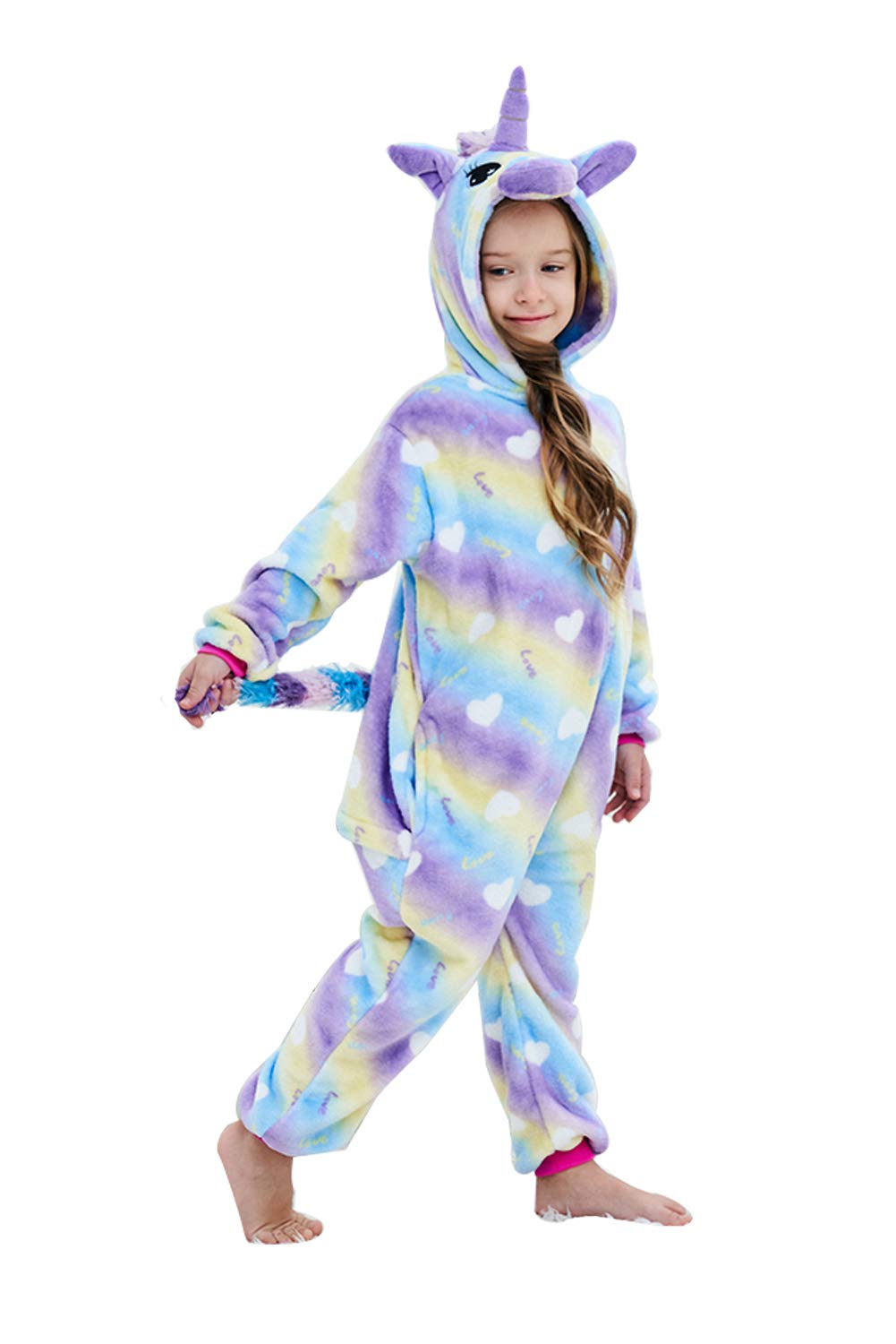 Unisex Children Unicorn Pyjamas Halloween Kids Onesie Costume