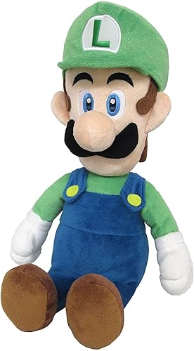 Little Buddy 1584 Super Mario All Star Collection - 1584 - Luigi - Peluche de peluche mediano de 15 pulgadas multicolor Little Buddy 1584 Super Mario All Star Collection - 1584 - Luigi - Peluche de peluche mediano de 15 pulgadas multicolor