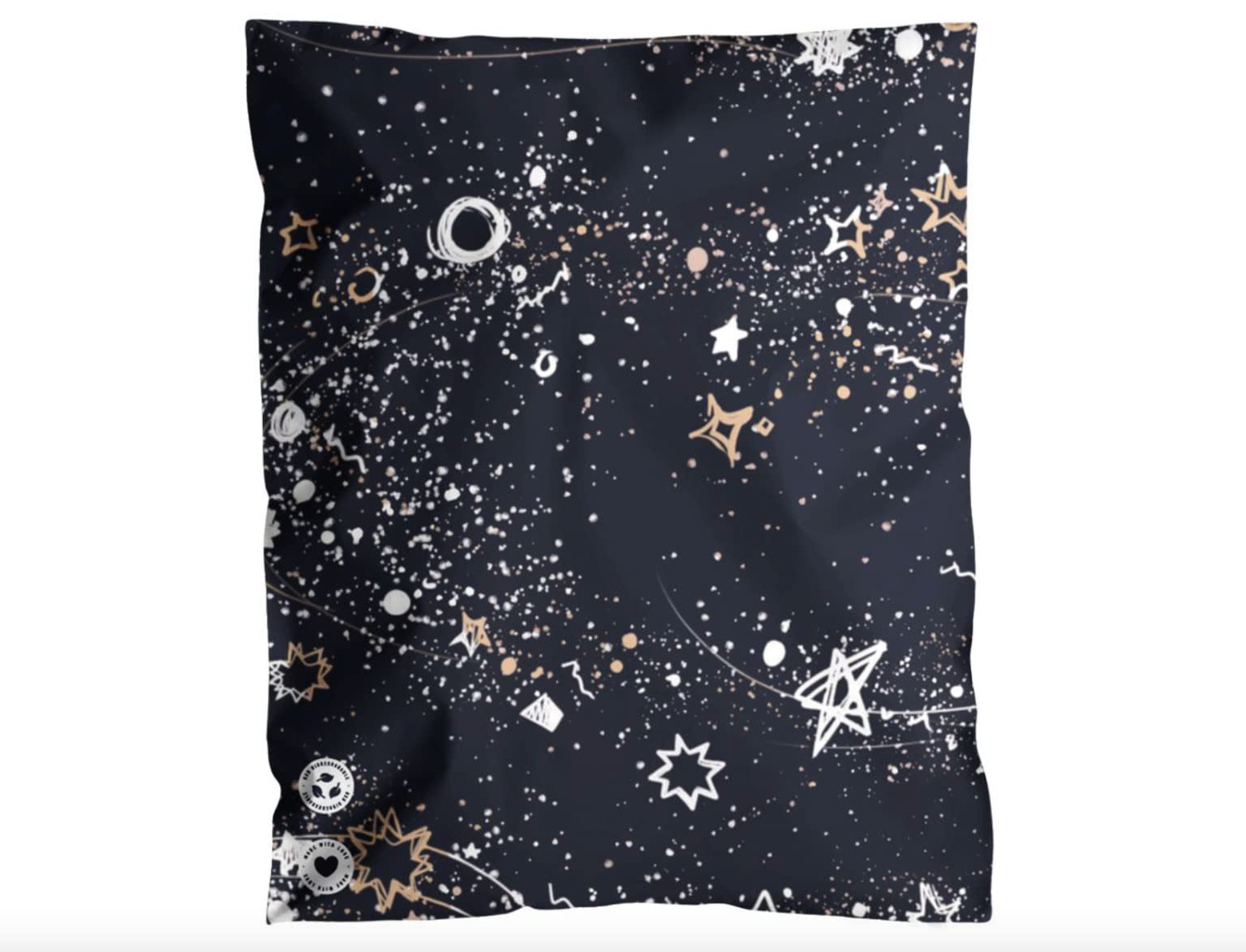 Poly Mailers 10x13-25 Pack Biodegradable Shipping Bags for Clothes - Impack Self-Seal Waterproof Thick Mailing Envelope for Accessories & Clothing - Midnight Galaxy