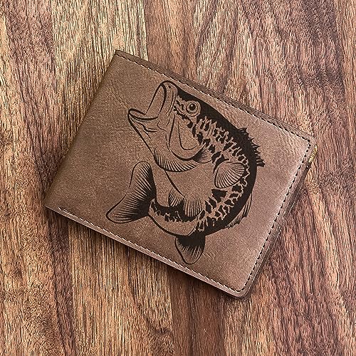 Fish Engraved Wallet - Perfect Gift for Fishing Enthusiasts on Father's Day, Birthdays or Christmas3