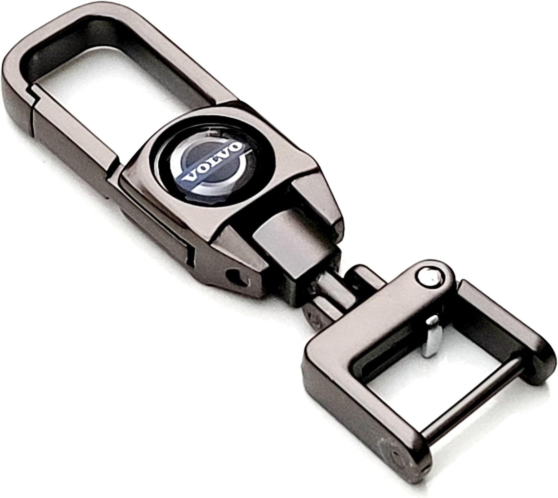 AAYUSH PREMIUM LEATHER KEYCHAIN AND KEYRING COMPATIBLE WITH VOLVO XC60 | XC90 | XC40 | C40 | S90