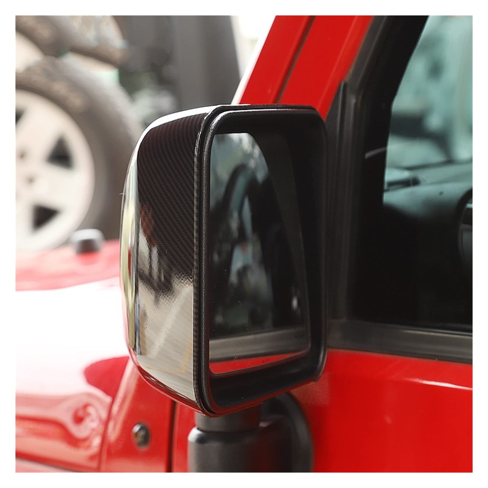 Calotte Specchietti Retrovisori Cromate Per Jeep Wrangler JK/JKU 2007-2018 - 2 Pezzi Argento - 5