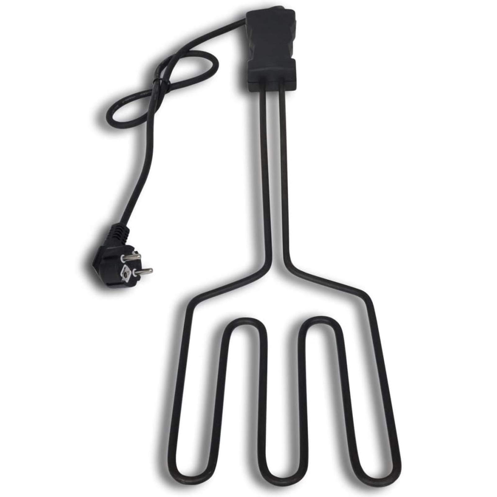 Tidyard Encendedor eléctrico para barbacoa de 1500 W con 3 filamentos para barbacoa de carbón vegetal y chimenea, encendedor rápido de acero inoxidable