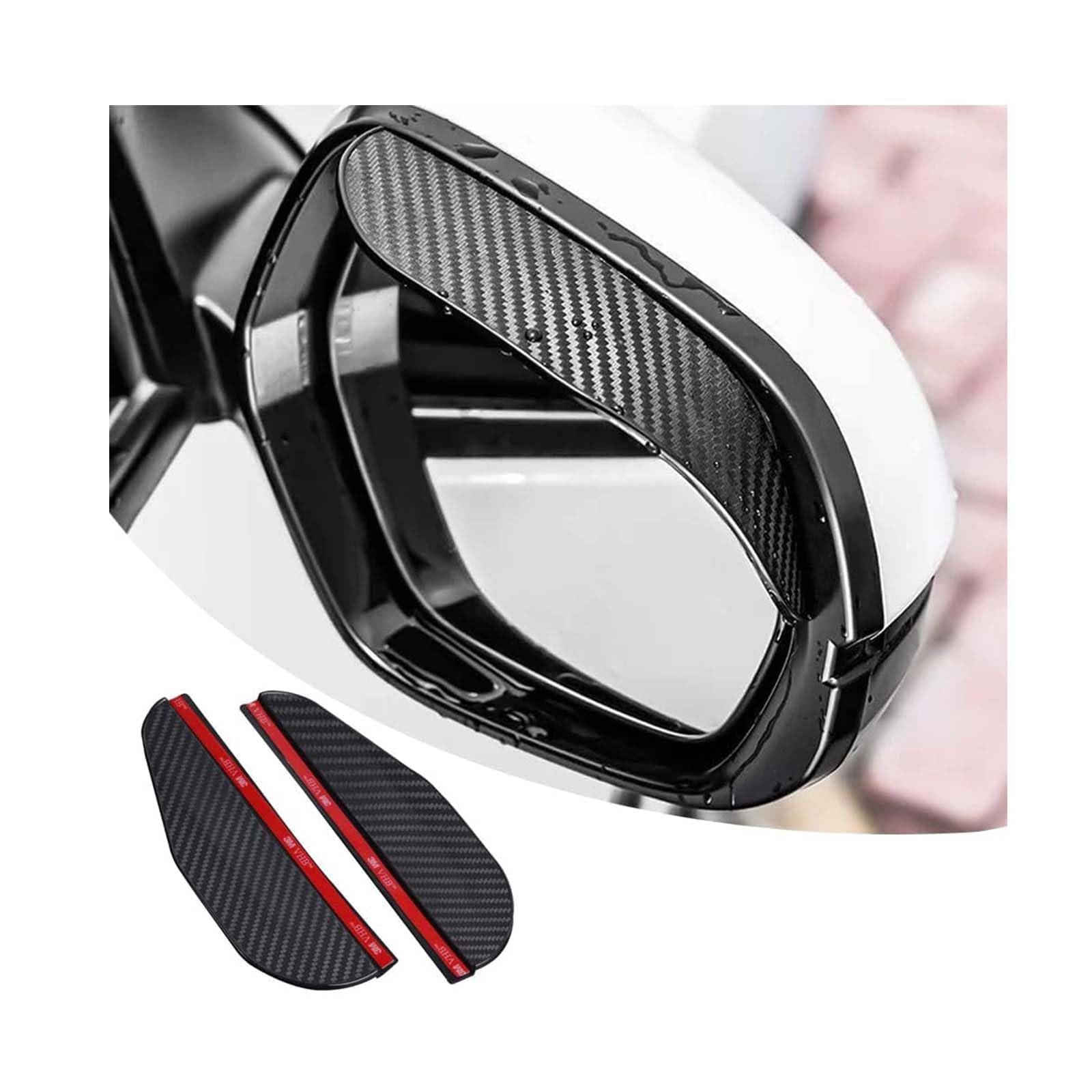 QZMREVKPD Rearview Mirror Rain Guards, for Renault Kangoo 1997-2025 Car Mirror Rain Visor Wing Mirror Rain Deflectors Side Mirror Rain Guards Shield