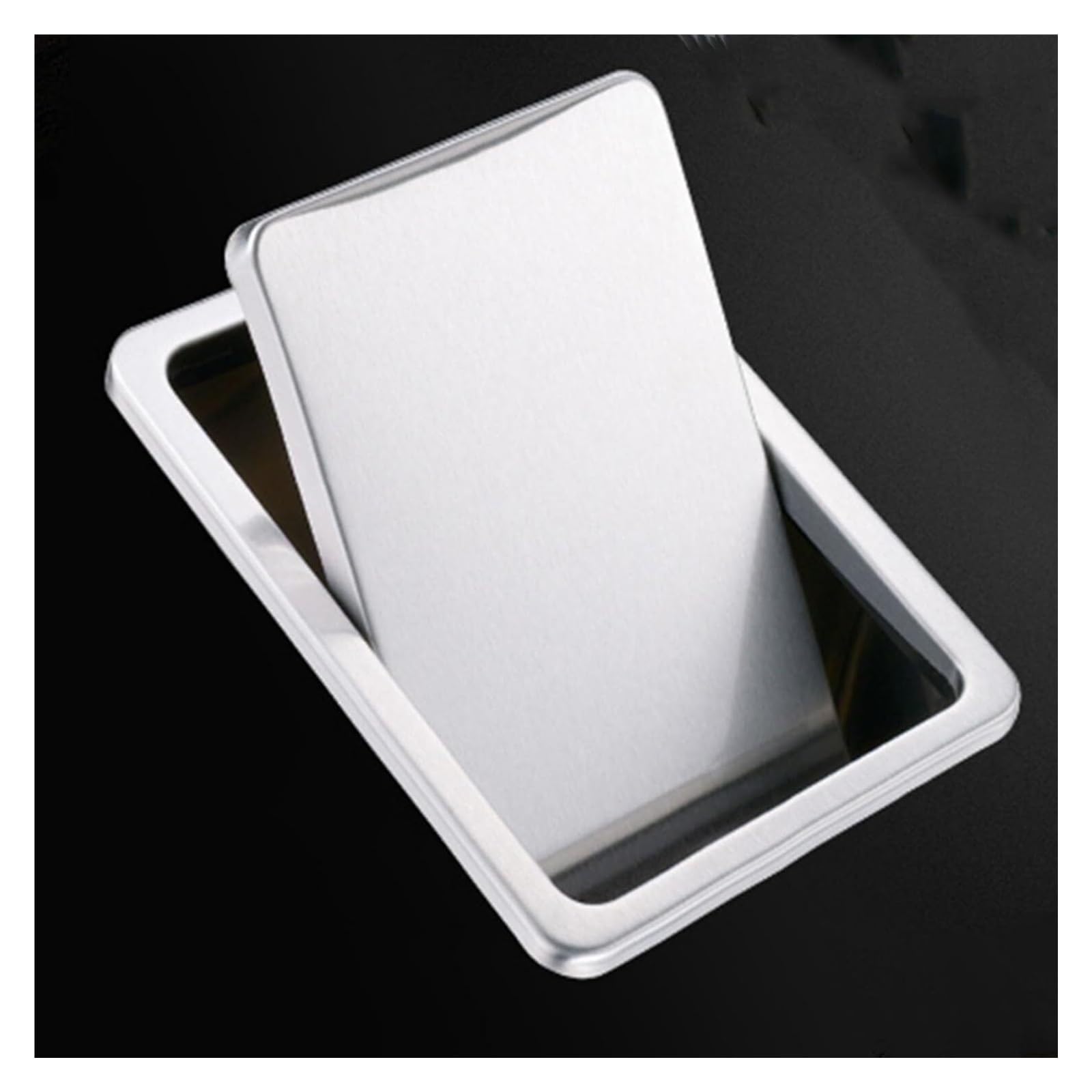 Built-in Countertop Trash Bin Lid， Stainless Steel Garbage Can Grommet Recessed Waste Chute Lid(22.7x16.2cm)